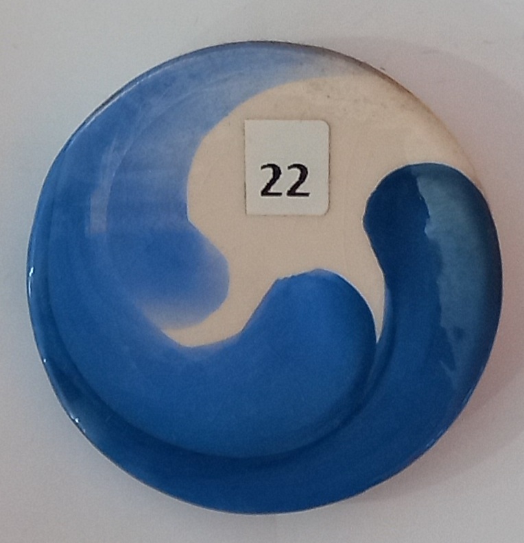 TEC 622-BAIXO ESMALTE AZUL PACIFICO (TAMBÉM P/ 1200°C) - Imagem 2